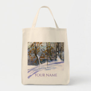 Sneeuwschilderij Waterverf Tote Bag