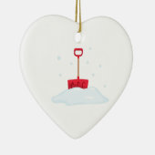 Sneeuwschoen Keramisch Ornament (Rechts)