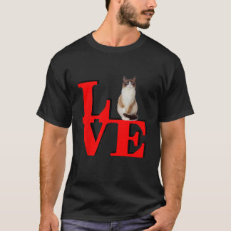 Sneeuwschoen Love Park Ik hou van mijn Kat T-shirt