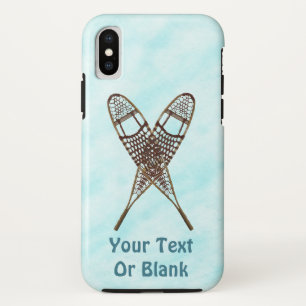 sneeuwschoen op sneeuw iPhone XS hoesje