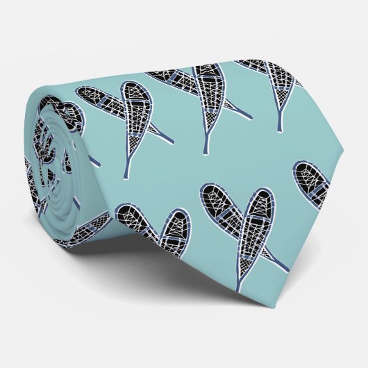 Sneeuwschoen Stropdas Pattern Showshoe Winter Snow (Opgerold)