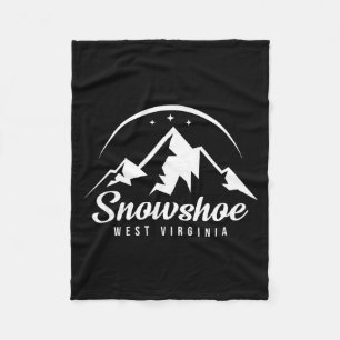 Sneeuwschoen West Virginia skioord skiën Fleece Deken
