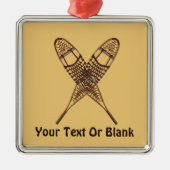 Sneeuwschoenen Metalen Ornament (Voorkant)