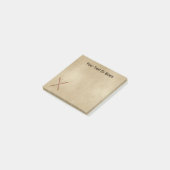 Sneeuwschoenen op oud papier post-it® notes (Schuin)