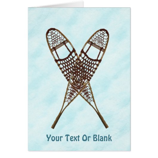 Sneeuwschoenen op sneeuw (Voorkant)