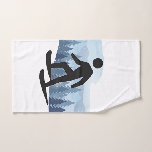 Sneeuwschoenontwerp Bad Handdoek (Handdoek)