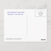 Sneeuwschokkend briefkaart (Achterkant)