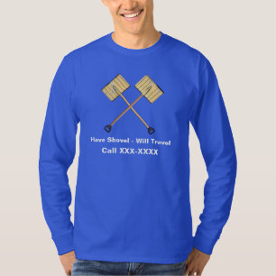 Sneeuwschokkende bedrijven t-shirt