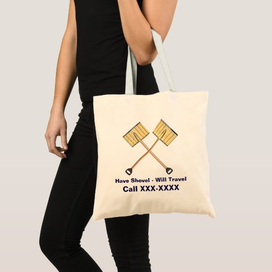 Sneeuwschokkende bedrijven tote bag (Voorkant (product))