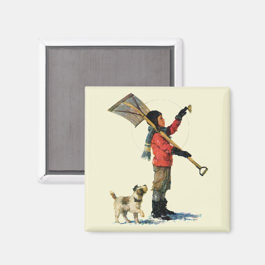 Sneeuwschoper Magneet (Voorkant / Achterkant)