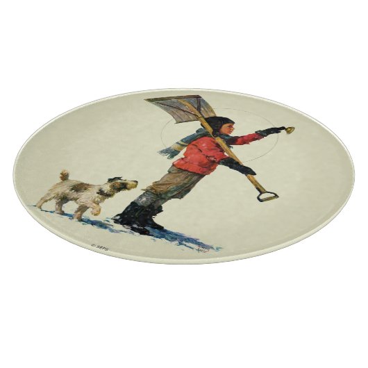 Sneeuwschoper Snijplank (Hoek)