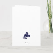 Sneeuwscooter en bergen Aangepaste boodschap Kaart (Achterkant)