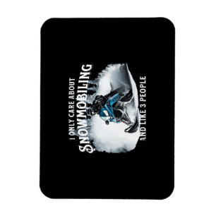 Sneeuwscooter grappig Sneeuwscooter Sneeuwscooter Magneet