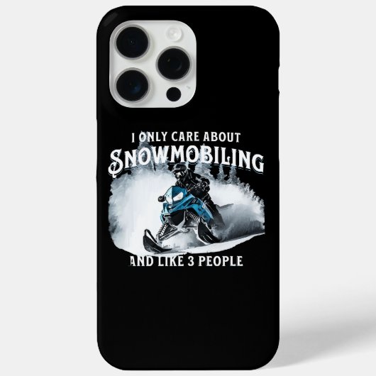 Sneeuwscooter Grappige sneeuwscooter Case-Mate iPhone Case (Achterkant)