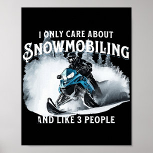 Sneeuwscooter grappige sneeuwscooter poster