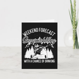 Sneeuwscooter Sled Weekend Forecast Wintersport Kaart