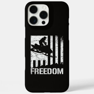 Sneeuwscooter Sneeuwscooters Vrijheid Vlag iPhone 16 Pro Max Hoesje