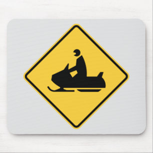 Sneeuwscooter symbool muismat