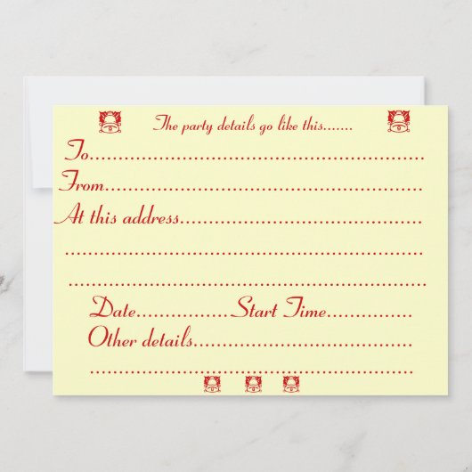 sneeuwscrisma - uitnodiging voor vos - en konijnen (Achterkant)