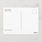 Sneeuwsculptuur, Quebec, Canada Briefkaart (Achterkant)