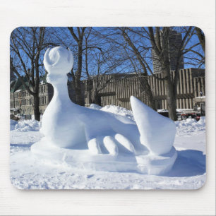 Sneeuwsculptuur, Quebec, Canada Muismat