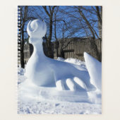 Sneeuwsculptuur, Quebec, Canada Planner (Voorkant)