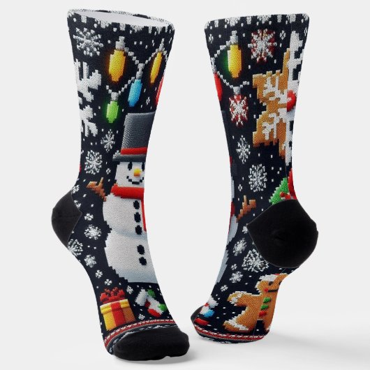 Sneeuwse Sokken (Gebogen)