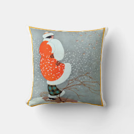 Sneeuwse Vintage jaren 20 Kussen