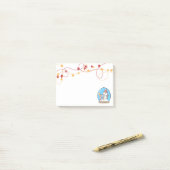 Sneeuwse Wereldbol kerstpinguïn Post-it Notes (Op bureau)