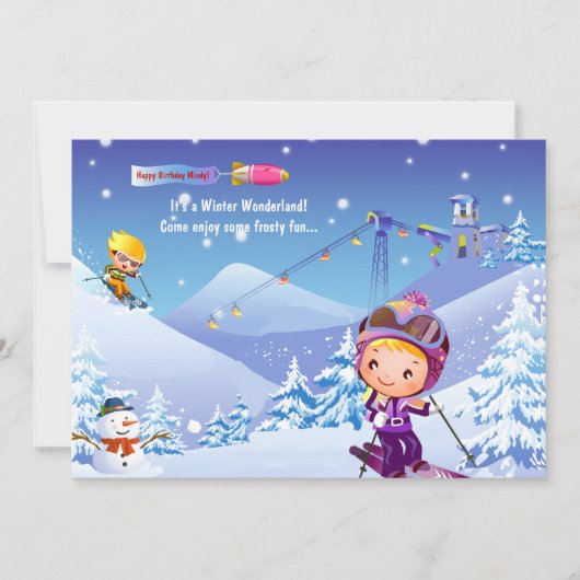 Sneeuwskiën op uitnodiging (Voorkant)