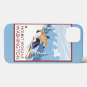 Sneeuwskiever - Mount Spokane Case-Mate iPhone Case (Achterkant (horizontaal))