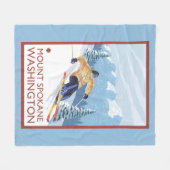 Sneeuwskiever - Mount Spokane Fleece Deken (Voorkant (Horizontaal))