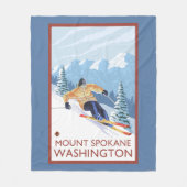 Sneeuwskiever - Mount Spokane Fleece Deken (Voorkant)