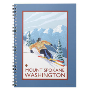 Sneeuwskiever - Mount Spokane Notitieboek