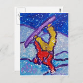 Sneeuwsport door Piliero Briefkaart (Voorkant / Achterkant)