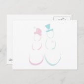 Sneeuwstel in Icy Pink en Blue Briefkaart (Voorkant / Achterkant)