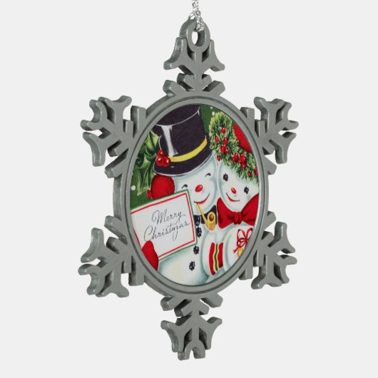 sneeuwstel voor feestdagen tin sneeuwvlok ornament (Links)