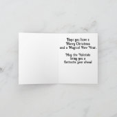 Sneeuwster Feestdagen Kaart (Binnen)