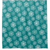 Sneeuwsterren - Douchegordijn (Voorkant)