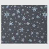 Sneeuwstorm bij nacht cadeaupapier (Vlak)