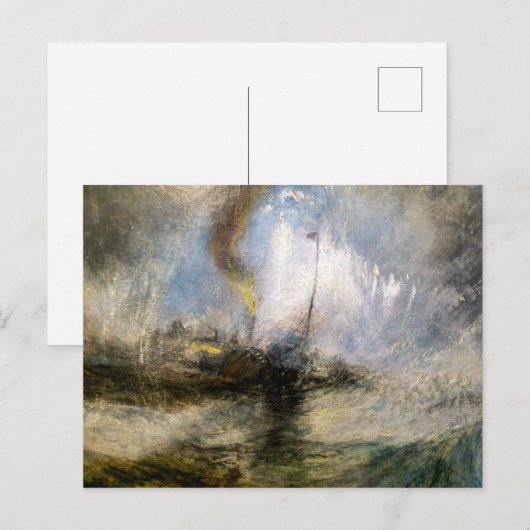 SneeuwStorm | JMW Turner | Briefkaart (Voorkant / Achterkant)