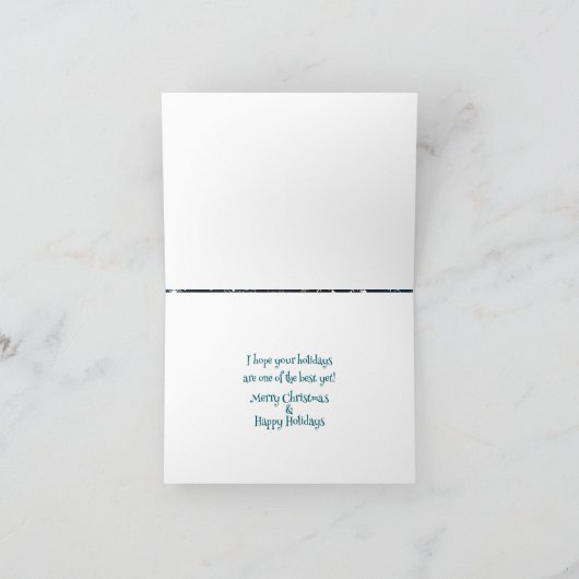 Sneeuwt  feestdagen kaart (Binnen)