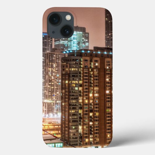 Sneeuwt herfsten over skyline in Chicago Case-Mate iPhone Case (Achterkant)