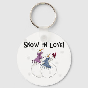 Sneeuwt in Love Snowman T-shirts en cadeautjes Sleutelhanger