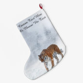 Sneeuwtijnbos winterbos grote kerstsok (Achterkant (Hangend))