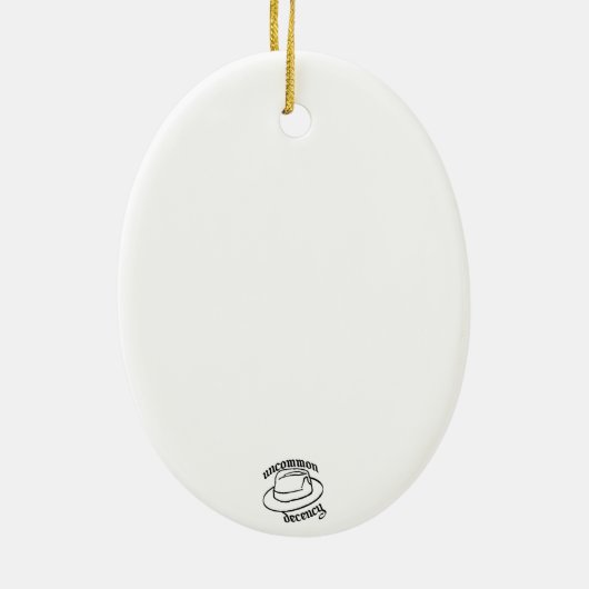 Sneeuwtractor Keramisch Ornament (Achterkant)