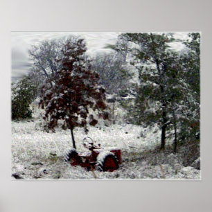 Sneeuwtractor Poster