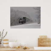 Sneeuwtrein Poster (Keuken)