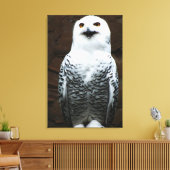 Sneeuwuil 24x36 (60x90cm) waccnm canvas afdruk (Insitu (Woonkamer))