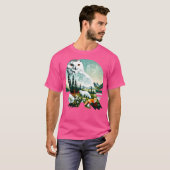 Sneeuwuil actief t-shirt (Voorkant volledig)